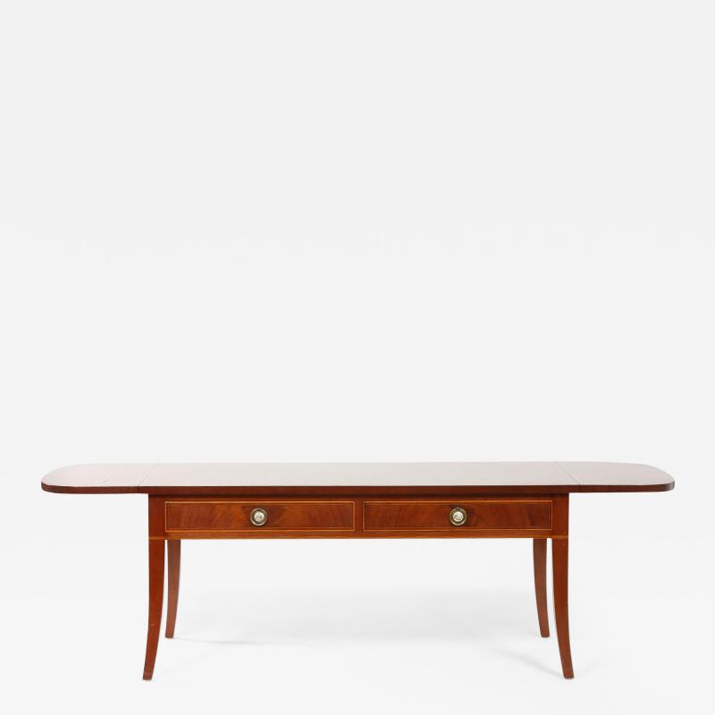 Mahogany Wood Drop Leaf Coffee Cocktail Table