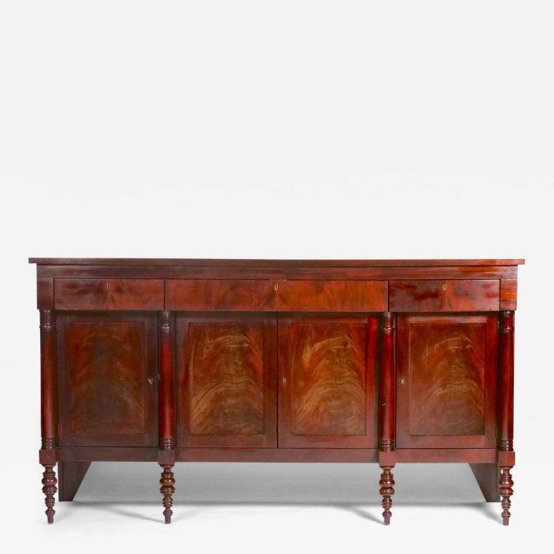 Mahogany Wood Georgian Style Credenza Buffet Sideboard
