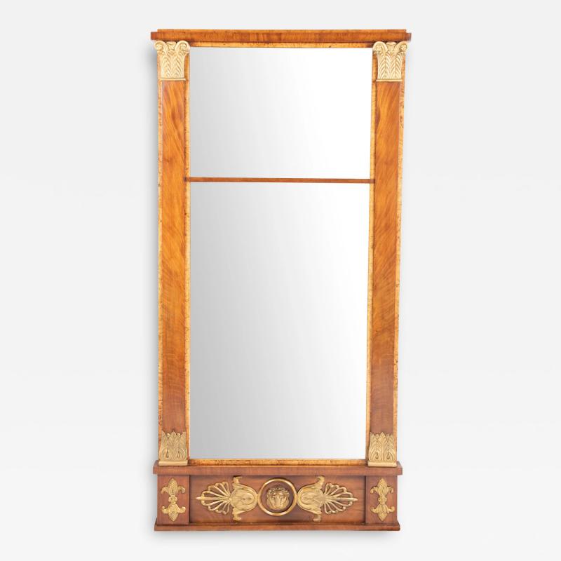 Mahogany and Birdseye Maple Pier Mirror