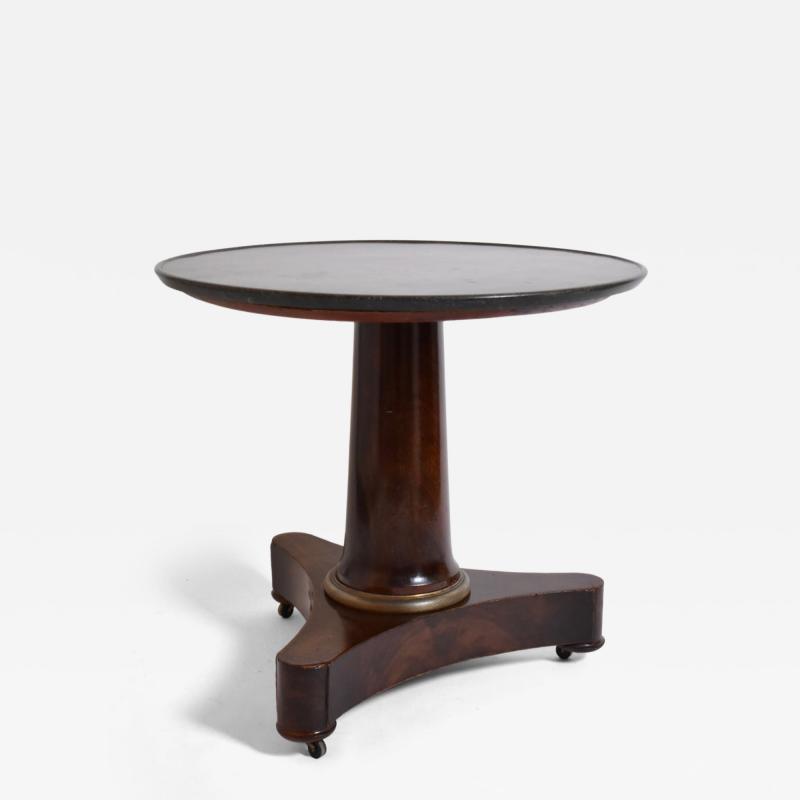 Mahogany pedestal table XIXth c 
