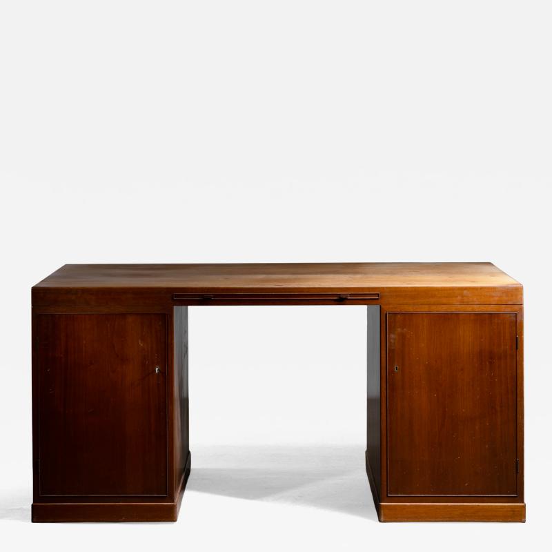 Mahogany two sided desk