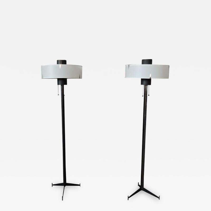 Maison Arlus 2 FINE FRENCH 1960S TELEVISION FLOOR LAMPS BY ARLUS