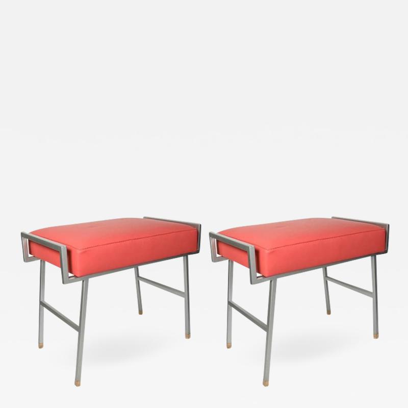 Maison Arlus Pair of 1960s stools by Maison Arlus