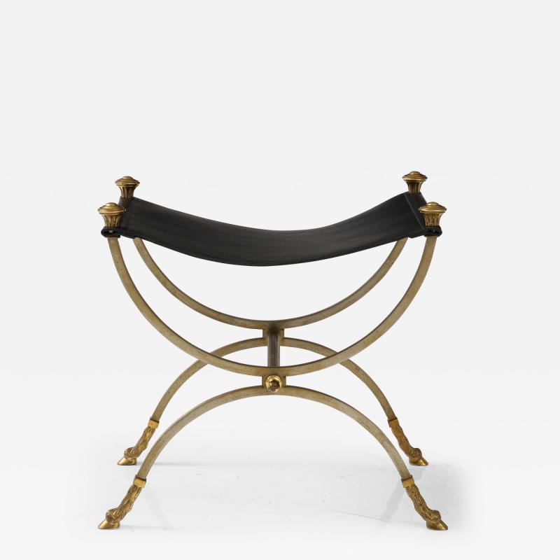 Maison Charles A Neo Classical Stool with decorative knobs