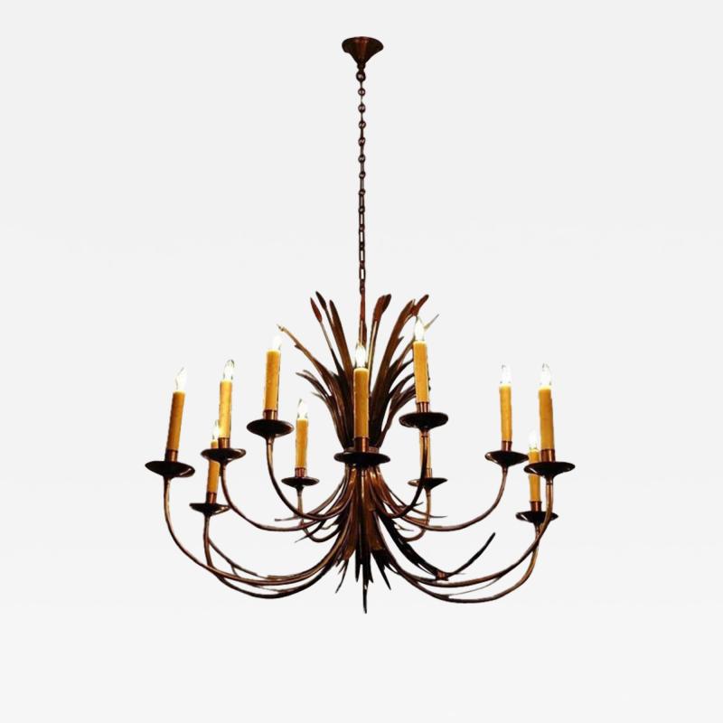 Maison Charles Large French 1960s Chandelier by Maison Charles