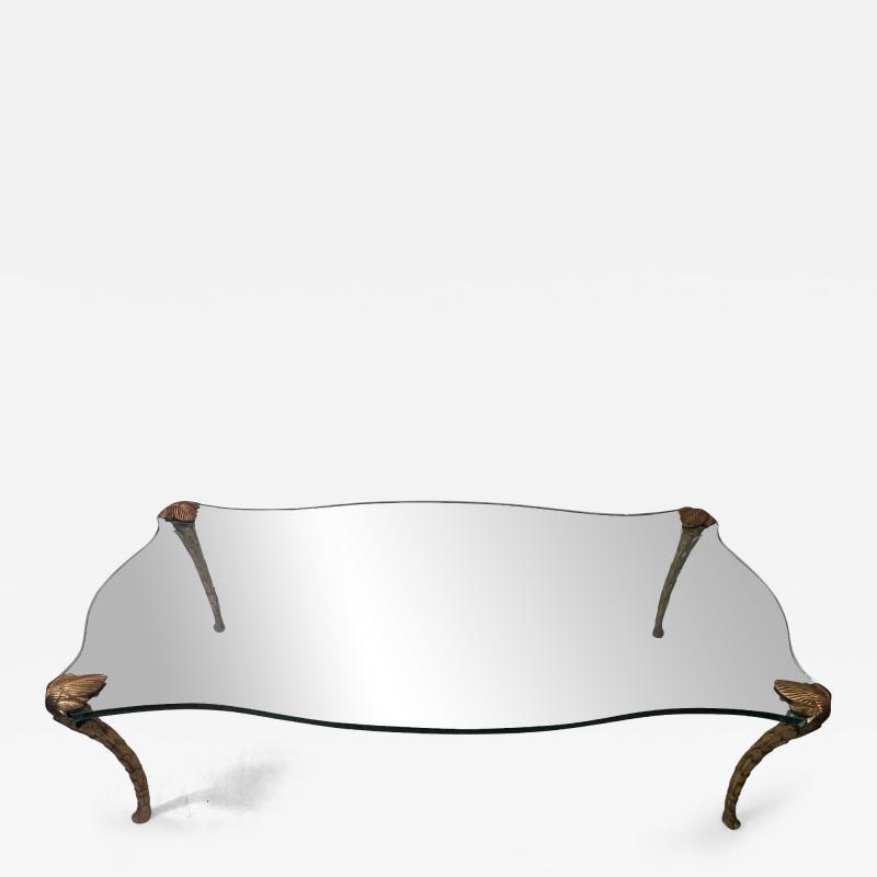 Maison Charles MAISON CHARLES STYLE GILT ACANTHUS CABRIOLE LEG COFFEE TABLE