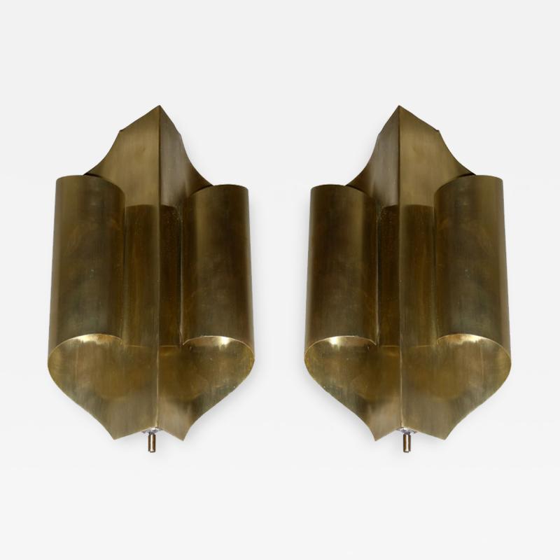 Maison Charles Two 1970s sconces in the style of Maison Charles