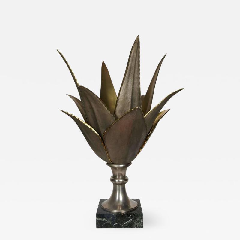 Maison Charles Very rare bronze lamp by Maison Charles