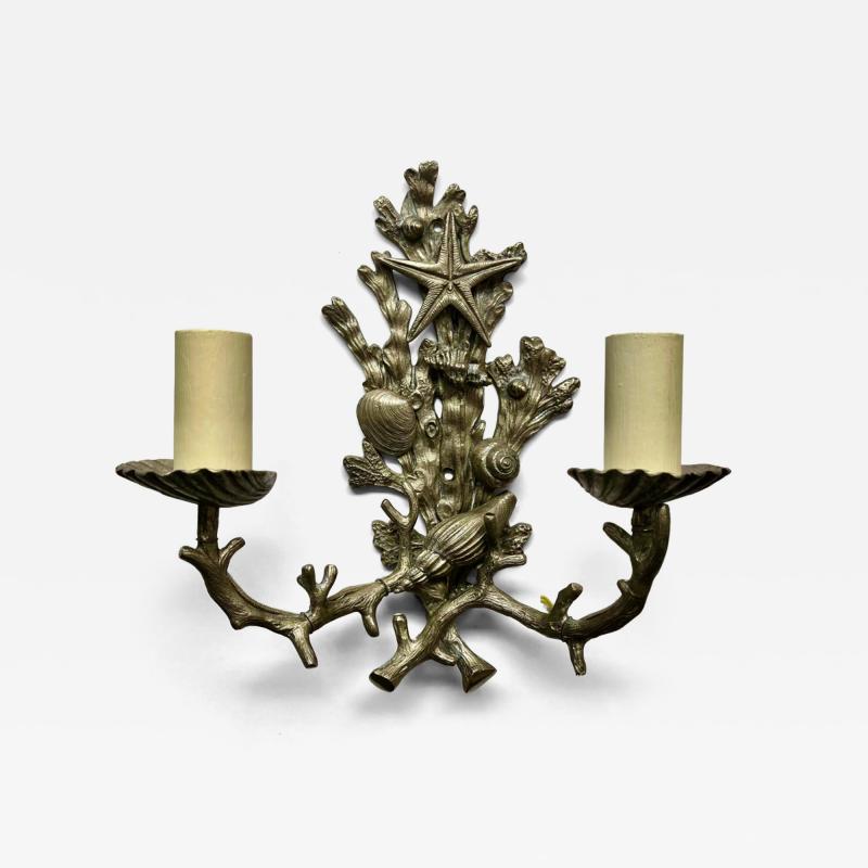 Maison Jansen 1950s Maison Jansen Sea themed Wall Sconce