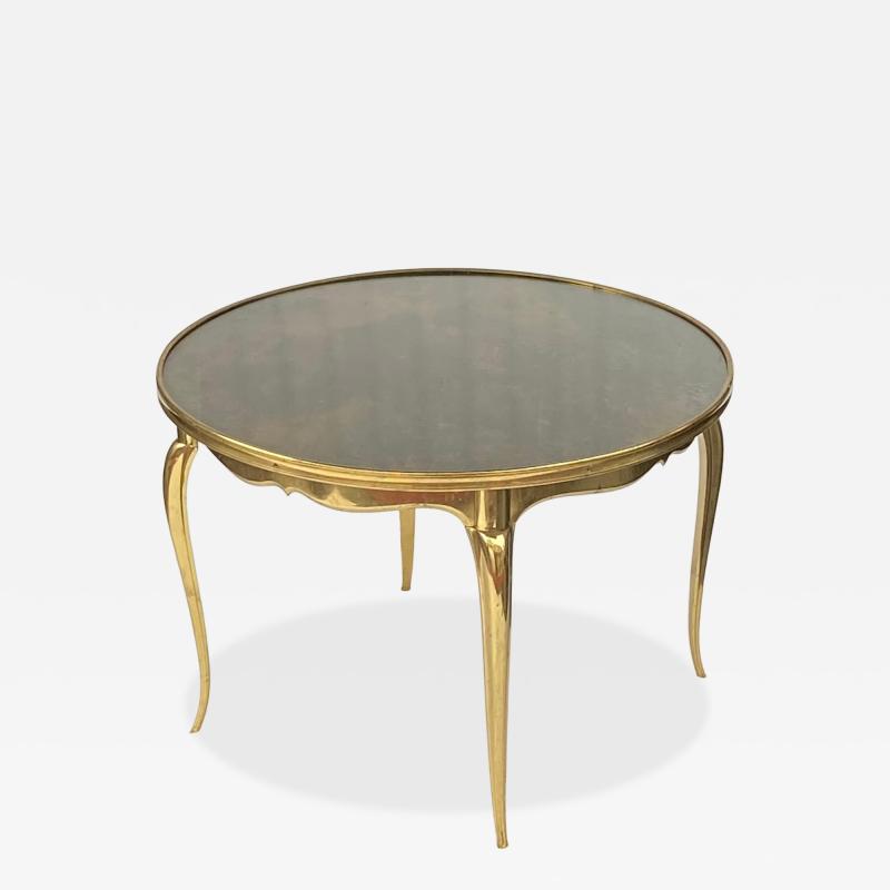 Maison Jansen 1970 Round Coffee Table Gilt Bronze Maison Jansen 65 H 44 cm