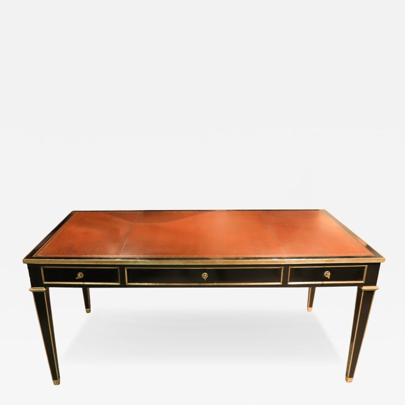 Maison Jansen A French Ebonised Gilded Bronze Writing Table by Maison Jansen circa 1950