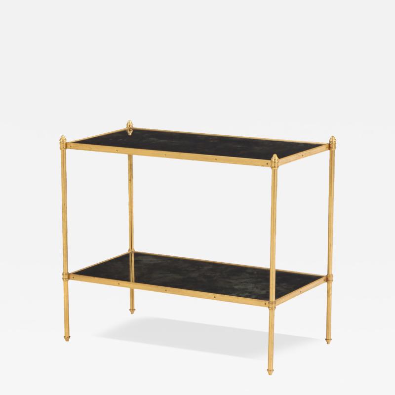 Maison Jansen A French Gilt Brass Mirrored Top Table in the manner of Maison Jansen C 1950 