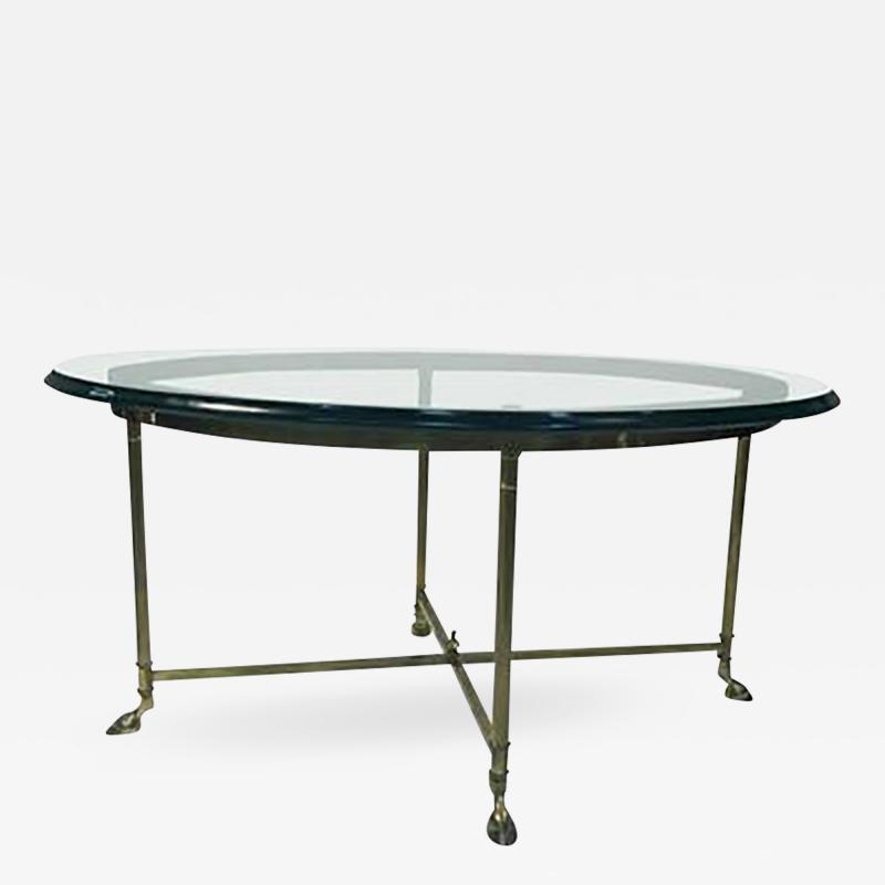 Maison Jansen Beautiful Brass Coffee or Cocktail Table in the manner of Jansen Circa 1970