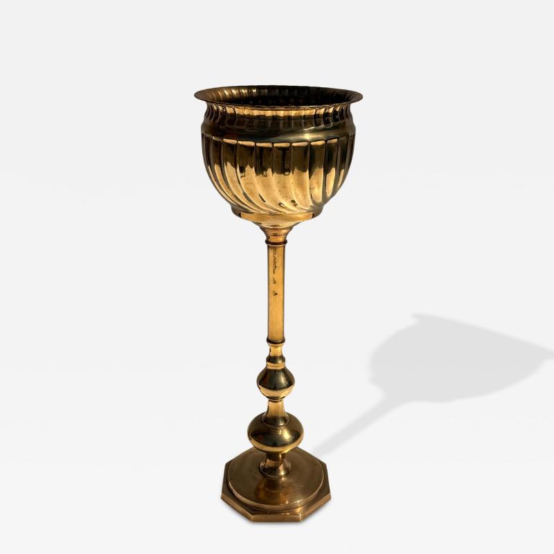 Maison Jansen Brass Champagne Cooler and Planter Vintage Serveware 1970s Design