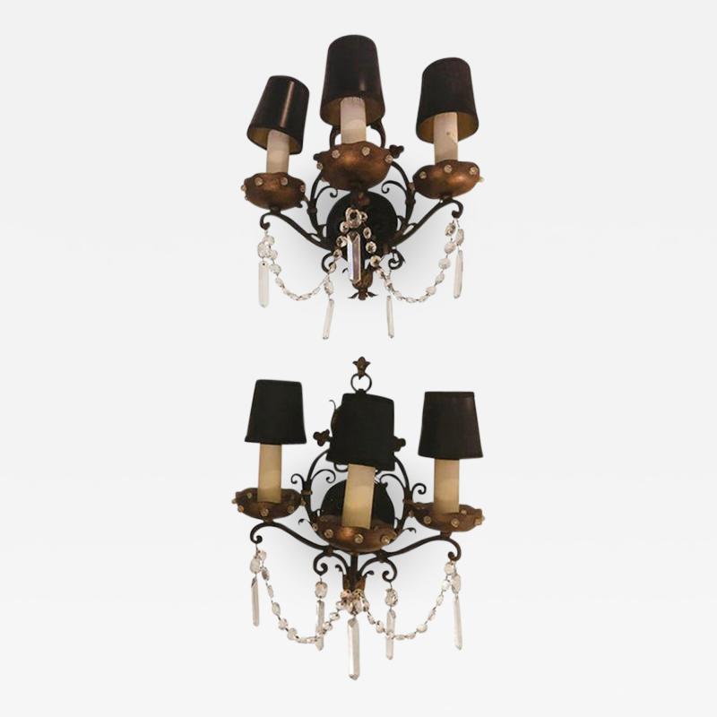 Maison Jansen Classical Maison Jansen Style Wall Sconce a Pair