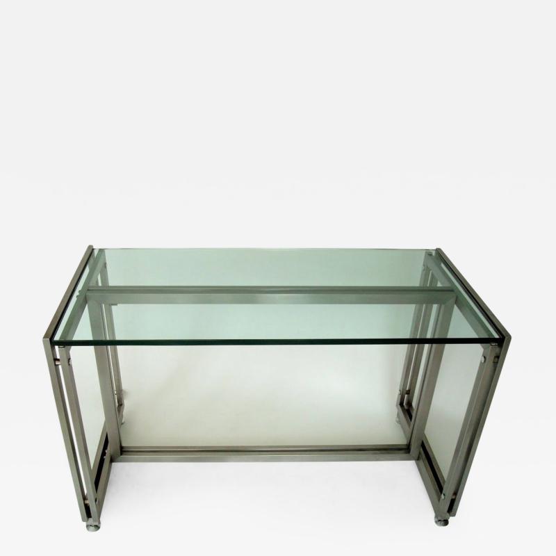 Maison Jansen French Steel Desk by Paul Le Geard for Maison Jansen Edition DOM
