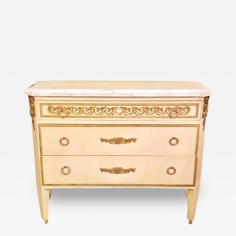 Maison Jansen Hollywood Regency Maison Jansen Style Commodes or Nightstands a Pair