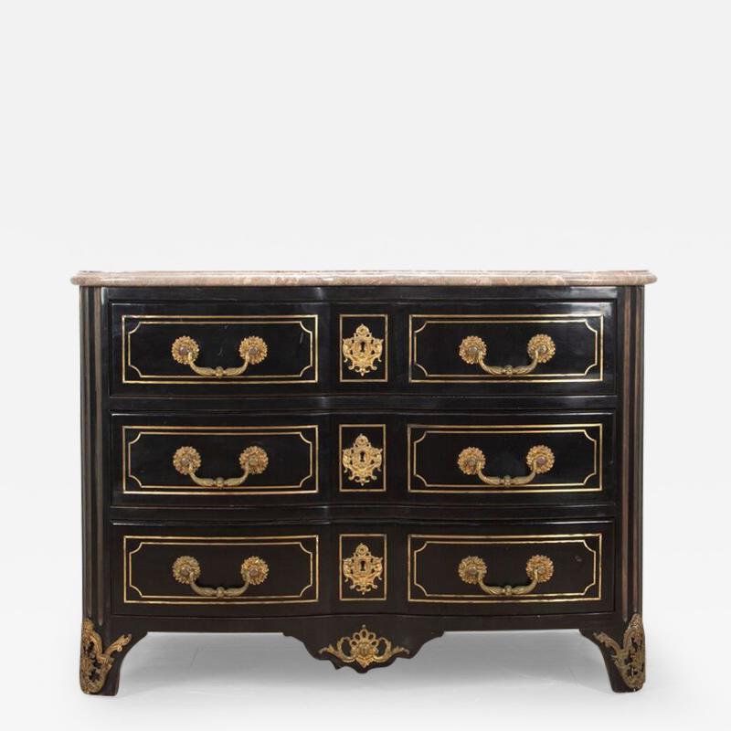 Maison Jansen Maison Jansen Black Lacquered Commode