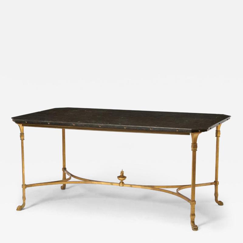 Maison Jansen Maison Jansen Bronze Black Stone top Table