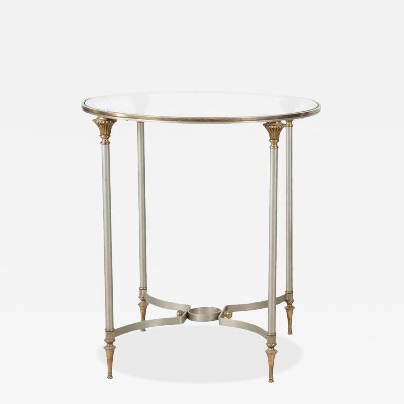 Maison Jansen Maison Jansen Hollywood Regency Style Round Side or End Table
