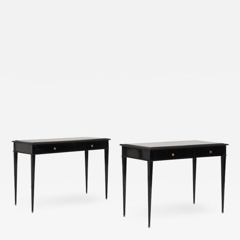 Maison Jansen Pair of Mid Century Desk Console Tables