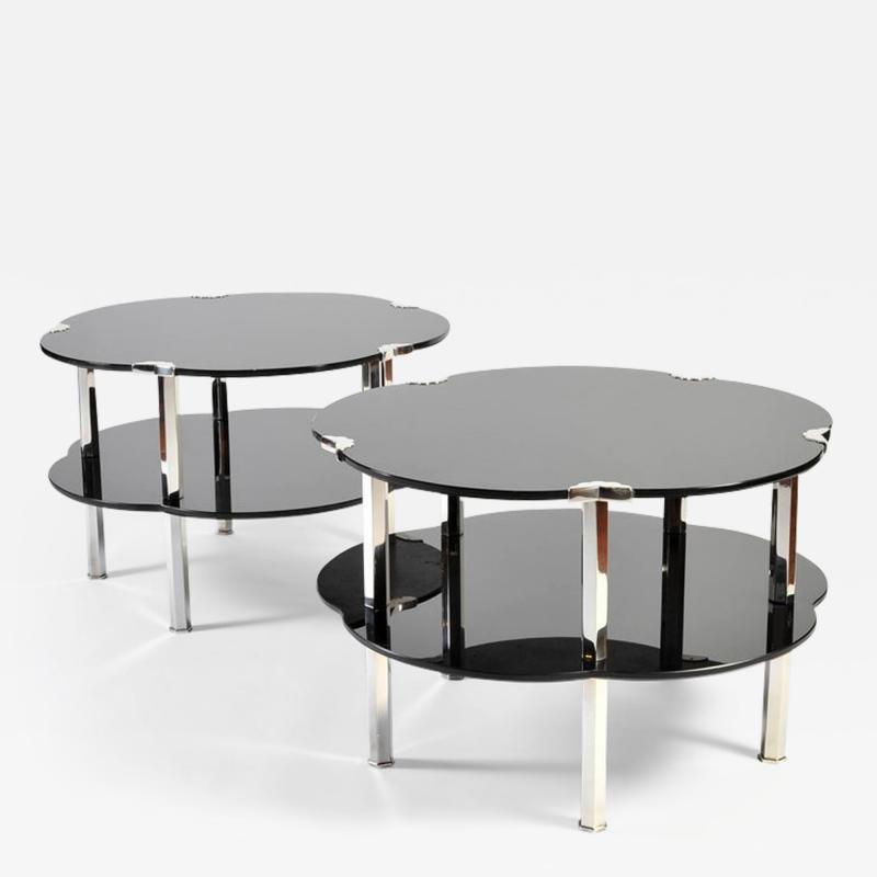 Maison Jansen pair of rare occasional tables