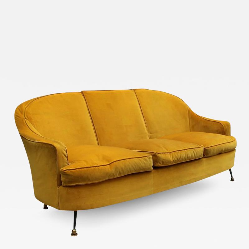 Maison Leleu Fine French Mid Century Sofa by Leleu