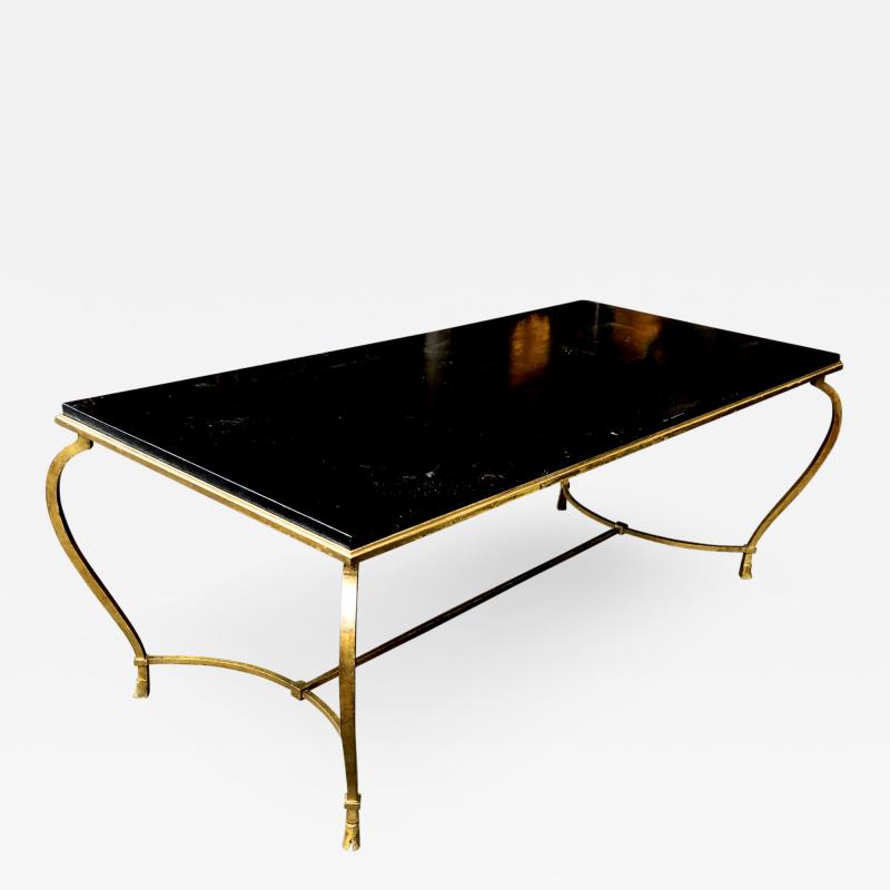 Maison Ramsay Maison Ramsay big refined gold leaf wrought iron coffee table