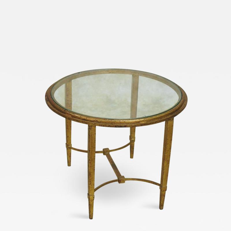 Maison Ramsay Ramsay gilt iron round side table