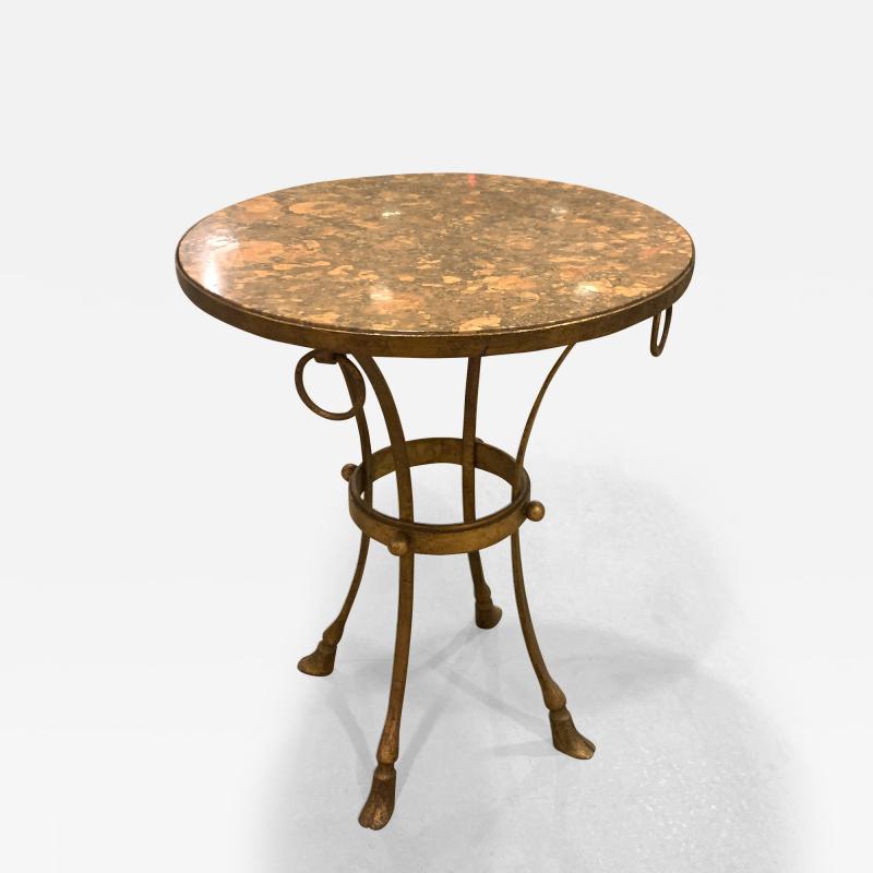 Maison Ramsay Round Marble Top Table by Maison Ramsay 1940s