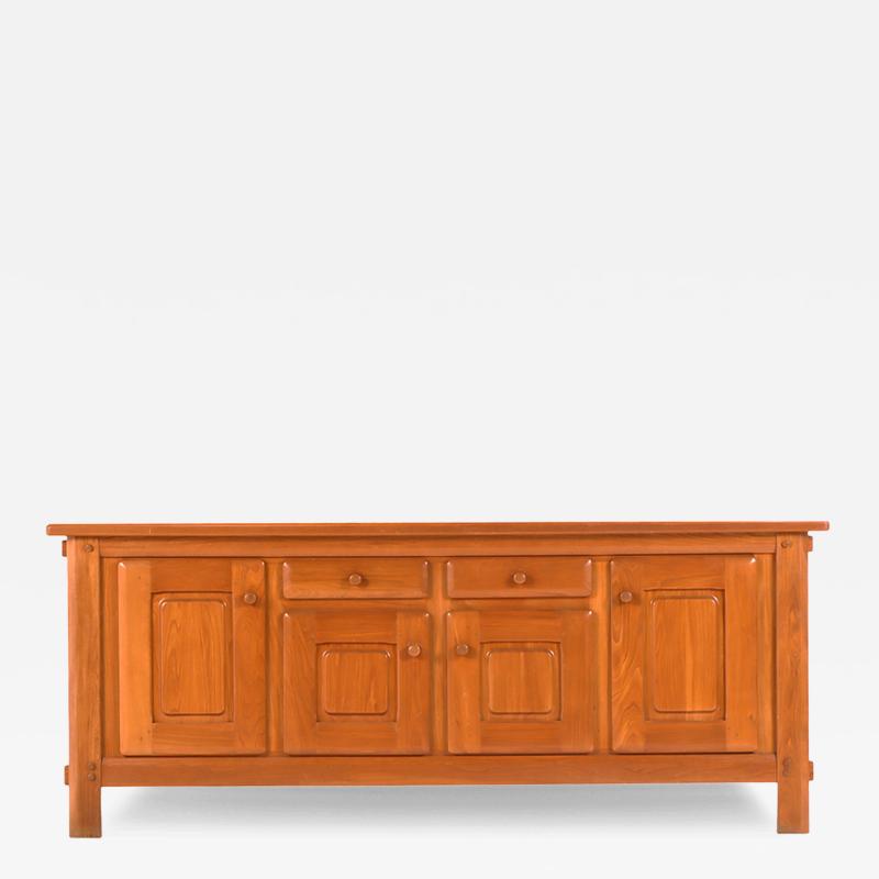 Maison Regain A French elm sideboard attributed to Maison Regain C 1960 