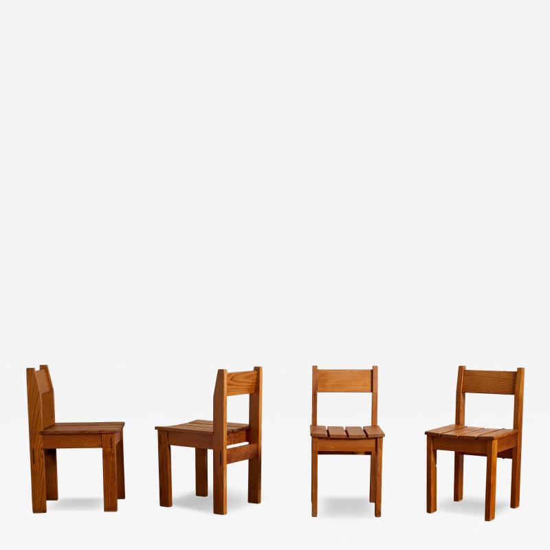 Maison Regain Maison Regain Wood Dining Chairs Set of 4