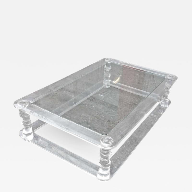 Maison Romeo 1970 Coffee Table in Lucite Rom o
