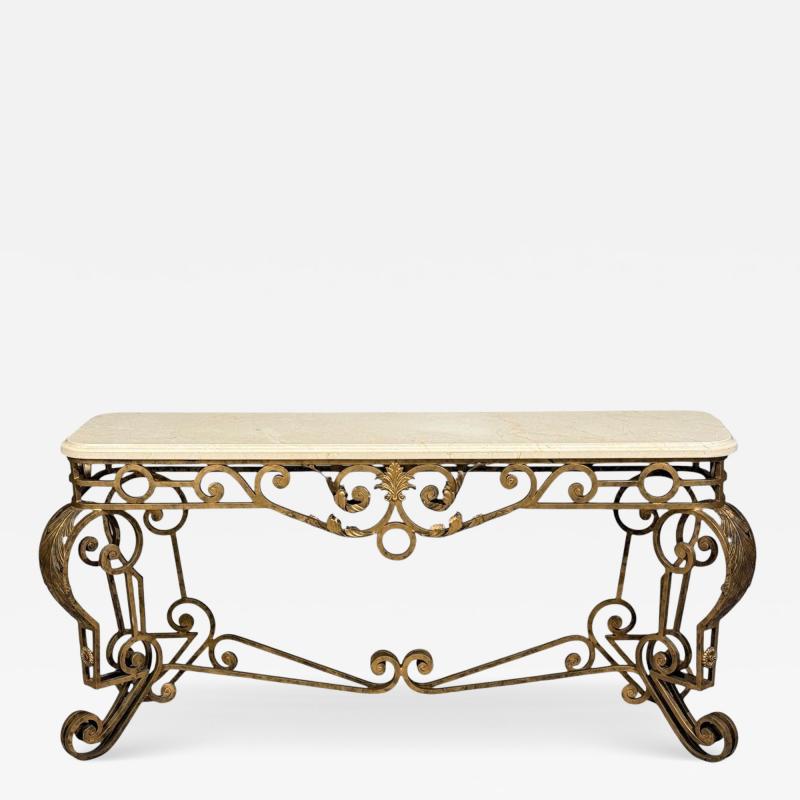Maitland Smith Maitland Smith Console Table Gilt Metal Marble Philippines 1980s