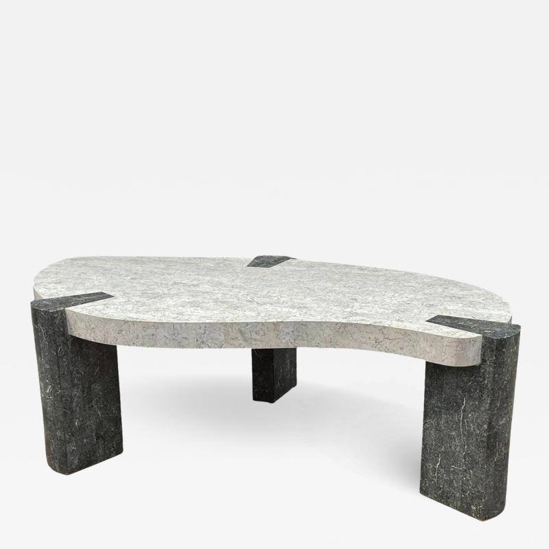 Maitland Smith Mid Century Modern Tessellated Stone Marble Cocktail Table by Maitland Smith