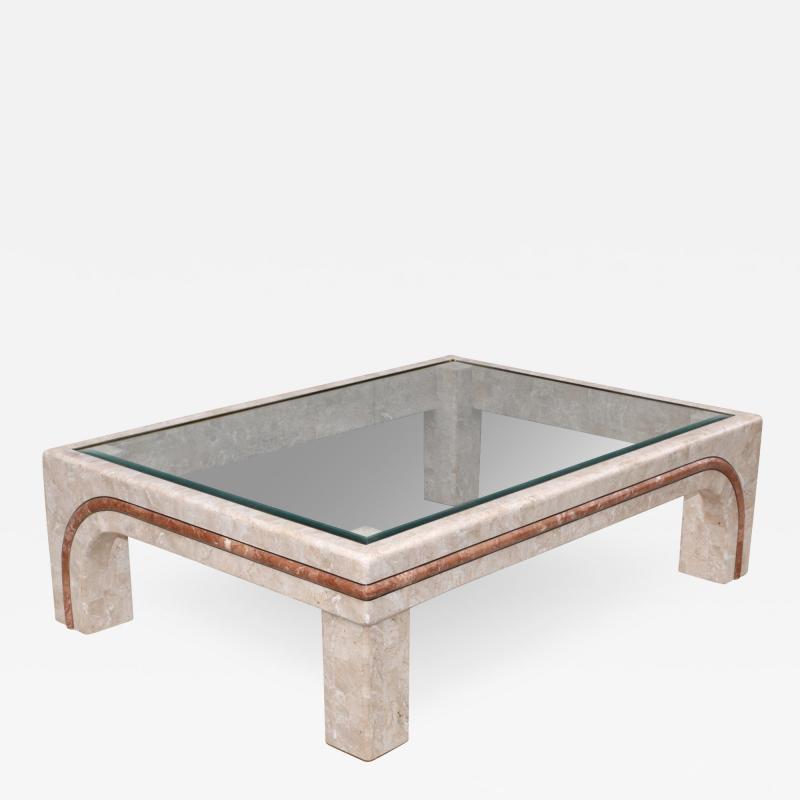 Maitland Smith Overzise Tessellated Stone Coffee Table