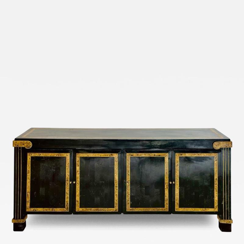 Maitland Smith Tessellated Stone and Brass Sideboard Credenza 1970