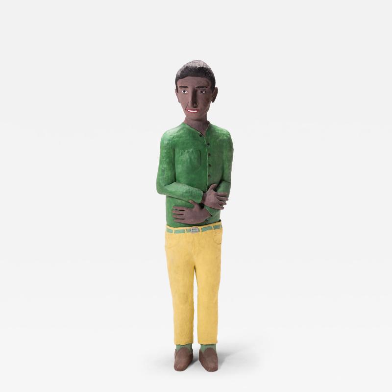 Man in Green Shirt by Allan Winkler