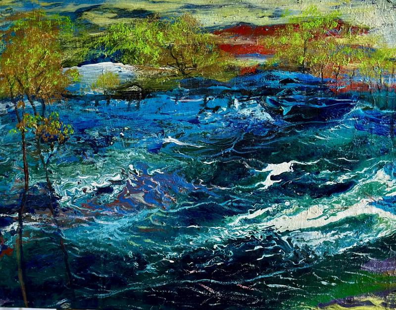 Manana Eloshvili Village by the Sea