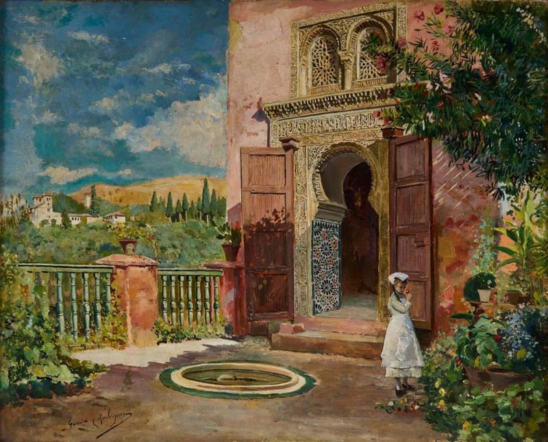 Manuel Garcia y Rodriguez Partal Doorway Alhambra Palace Granada by Garc a y Rodr guez