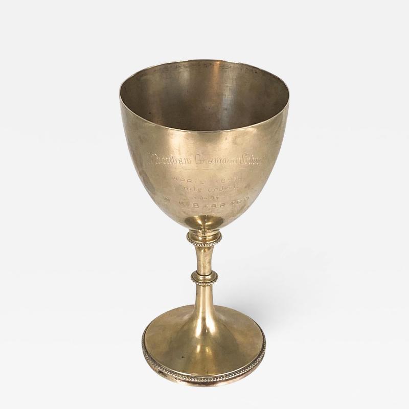 Mappin Brothers Engraved Trophy Goblet England Circa 1893