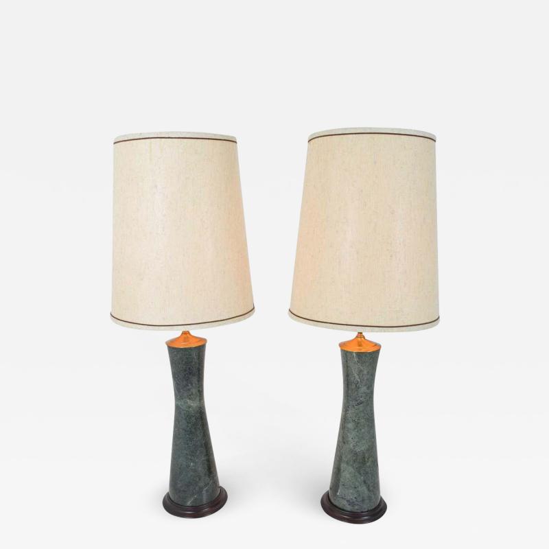 Marble Table Lamps in Teal