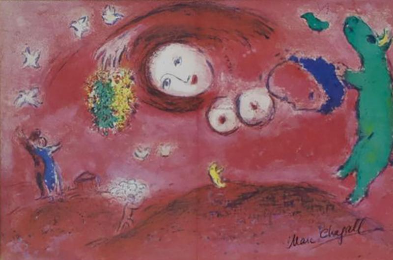 Marc Chagall Marc Chagall Springtime In The Meadow From Daphins and Chloe