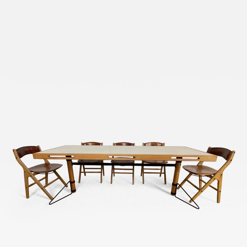 Marc Held Marc Held Dining Table Set with 6 Chairs Edited by Maison Bessi re 1983