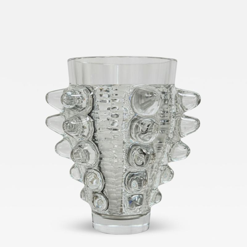 Marc Lalique MARC LALIQUE PAIMPOL CRYSTAL VASE FOR LA MARQUISE DE SEVIGNE CHOCOLATE FACTORY