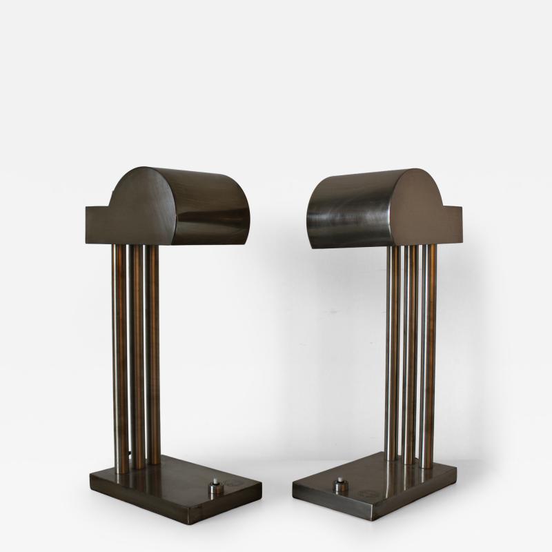 Marcel Breuer Bauhaus Brass Table Lamps 1925 Marcel Breuer