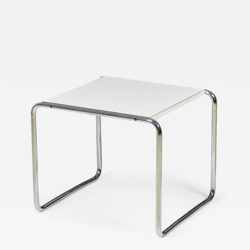 Marcel Breuer Marcel Breuer For Gavina Knoll International White Mica Laccio Occasional Table