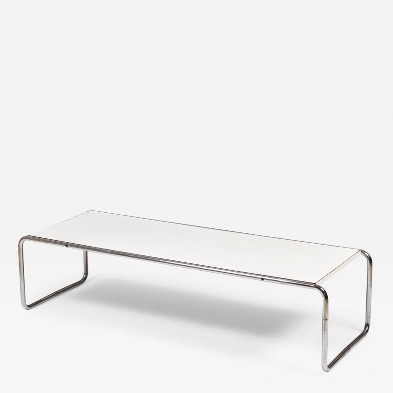 Marcel Breuer Marcel Breuer For Gavina Knoll InternationalWhite Mica Laccio Coffee Table