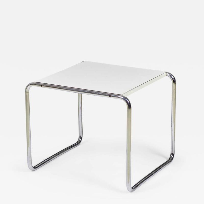 Marcel Breuer Marcel Breuer for Gavina Knoll International Mid Century White Mica Laccio End