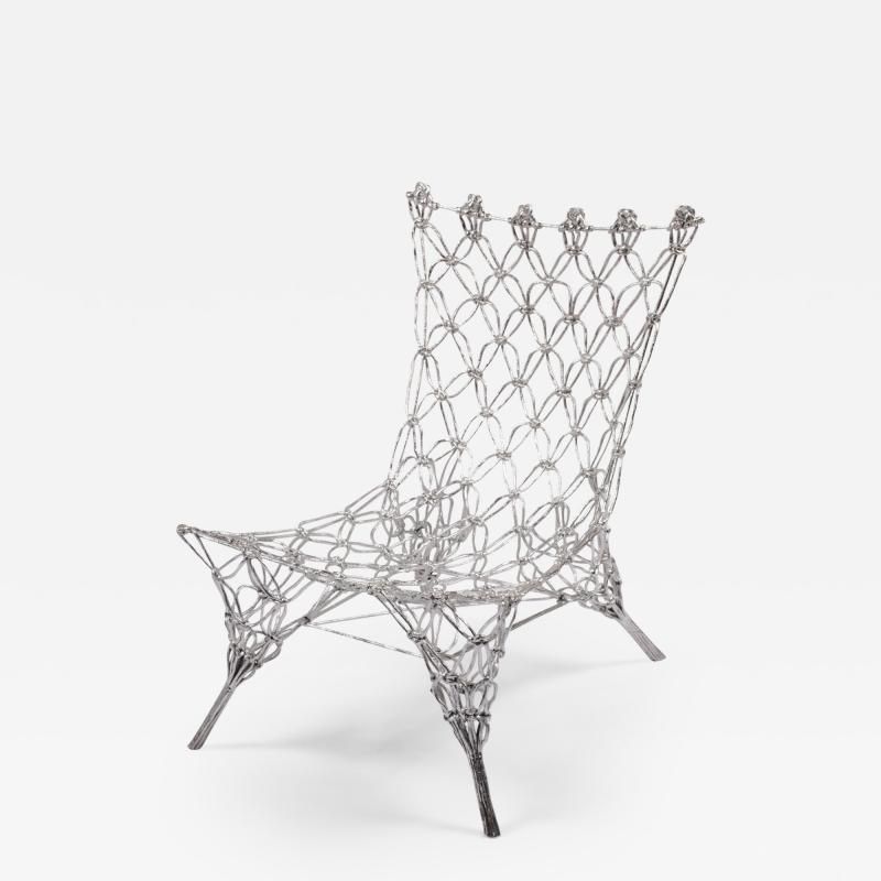 Marcel Wanders Marcel Wander Limited Edition Silver Knotted Rope Chair for Cappellini